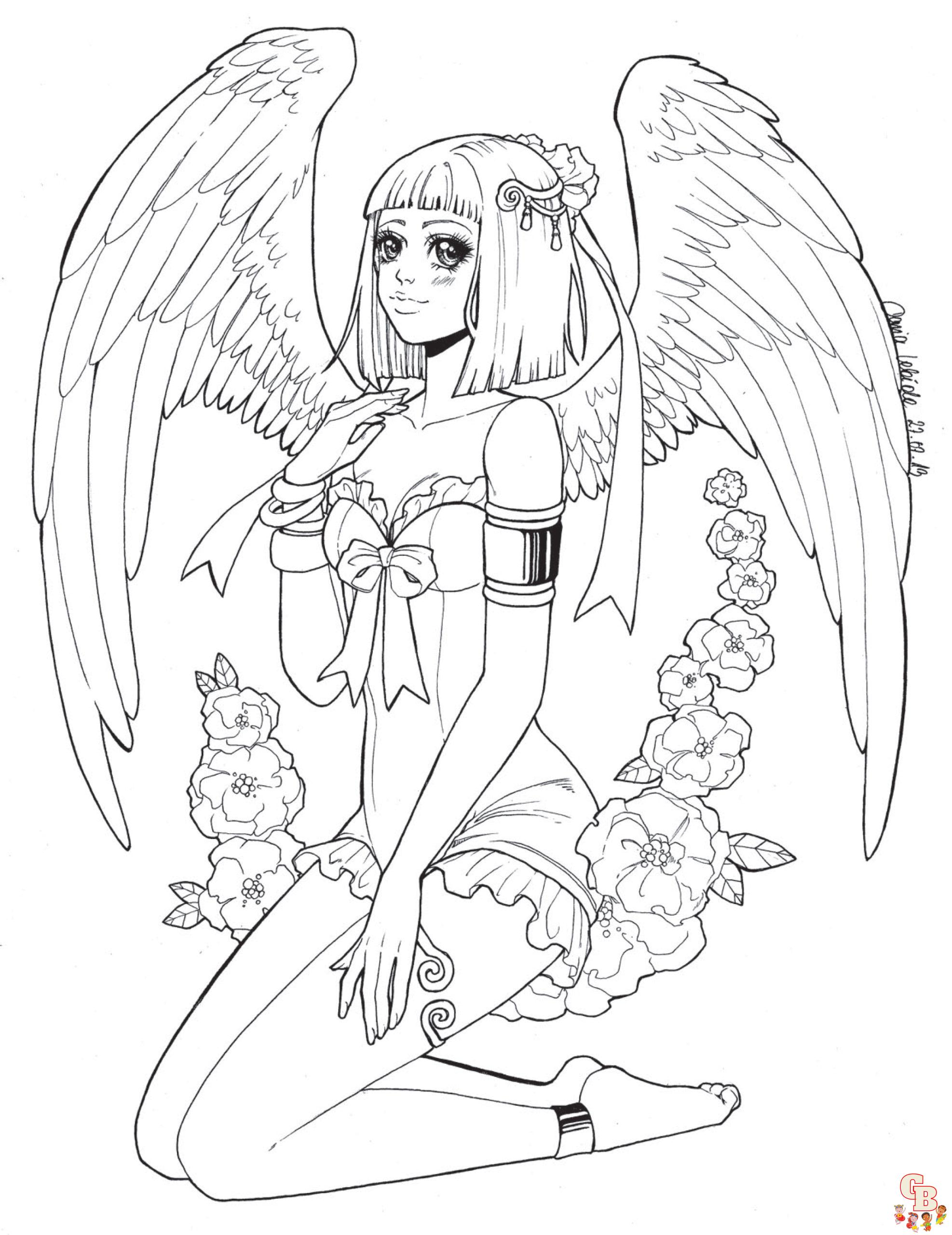 Coloriage Ange