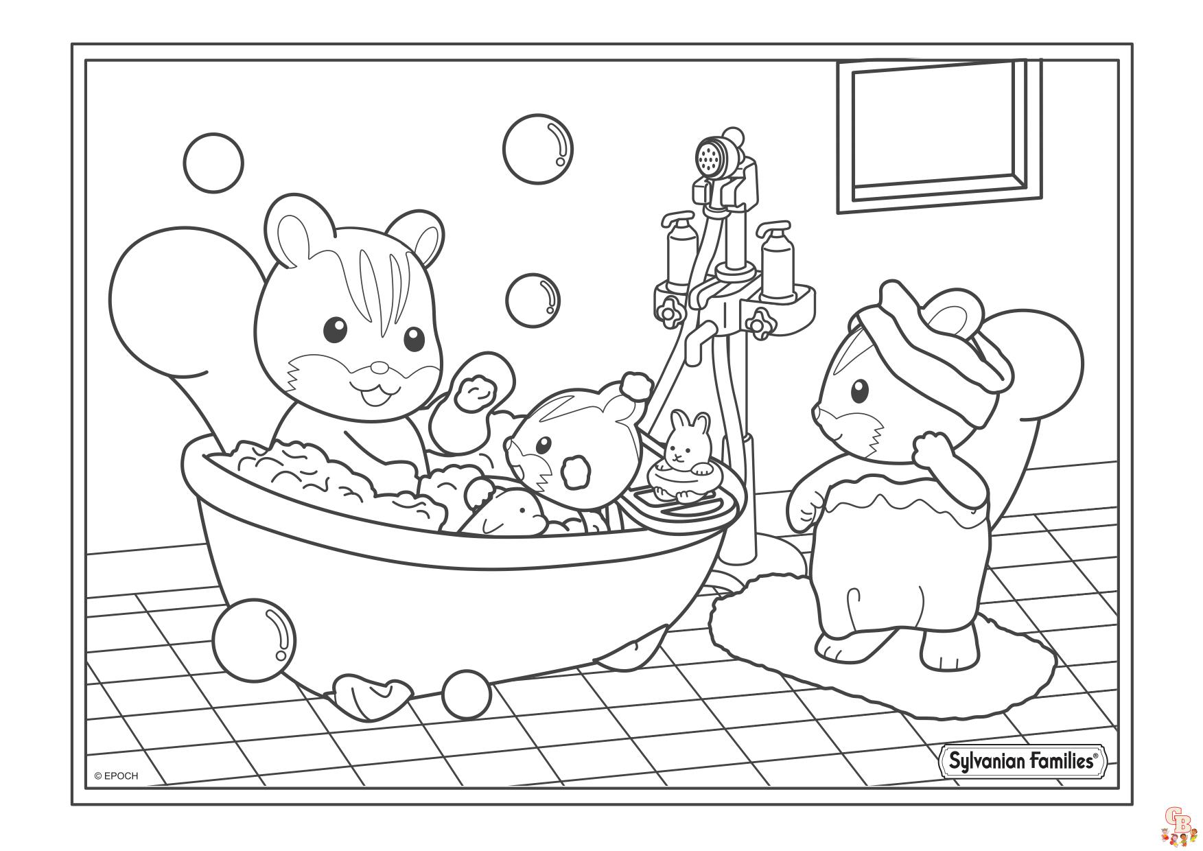 Coloriage Bain