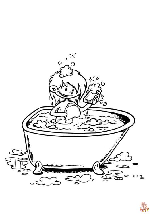 Coloriage Bain