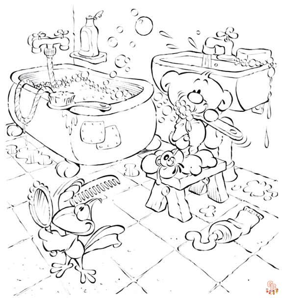 Coloriage Bain