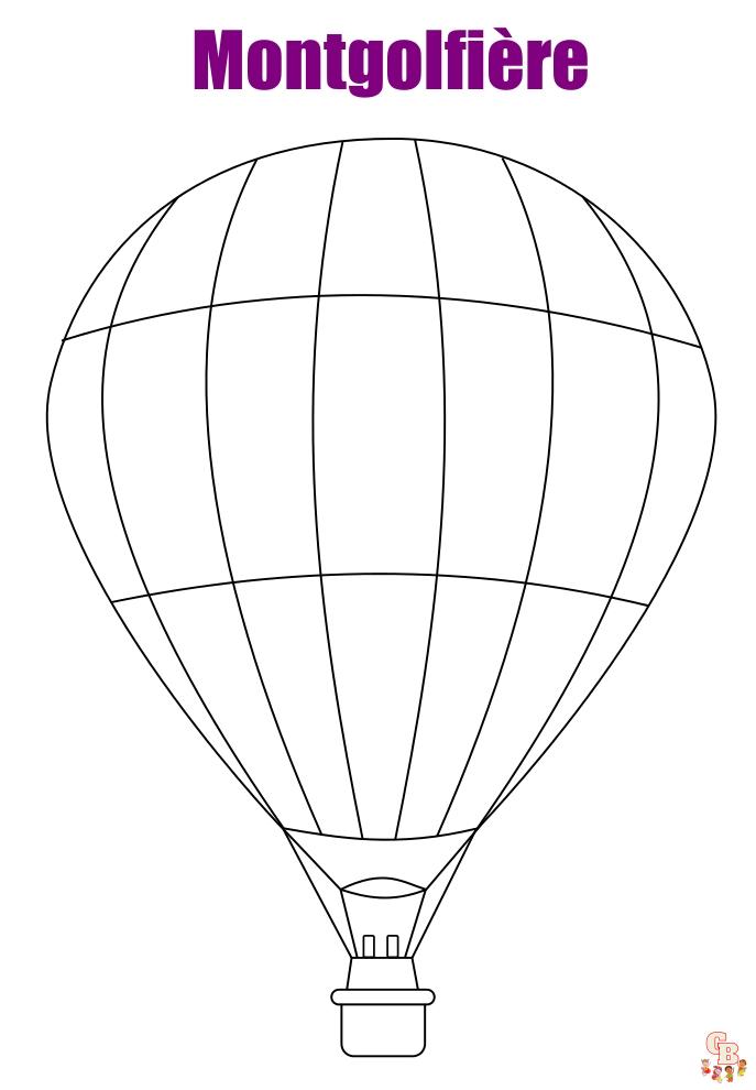 Coloriage Ballon dirigeable