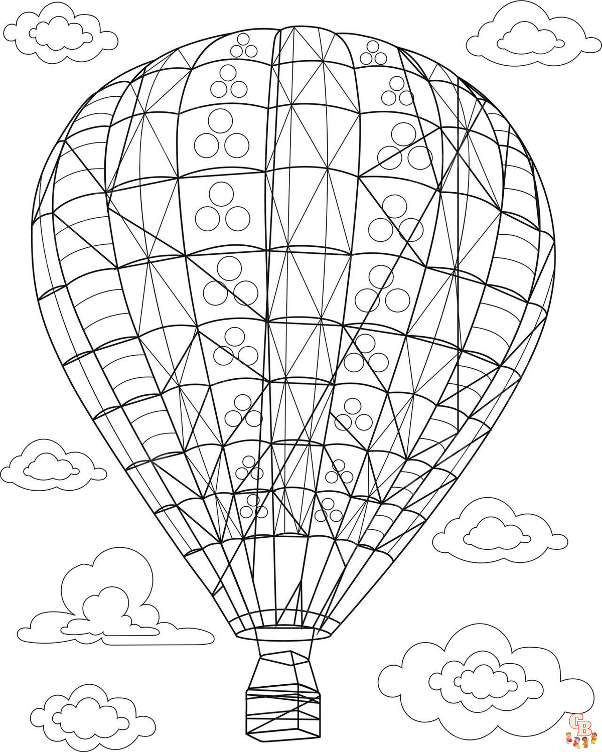 Coloriage Ballon dirigeable