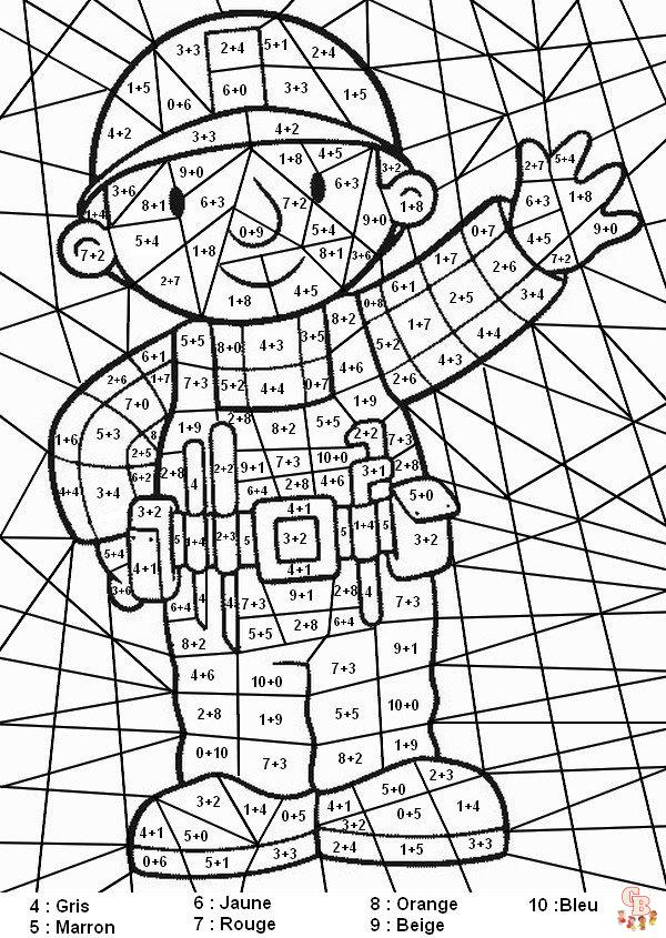 Coloriage Calcul