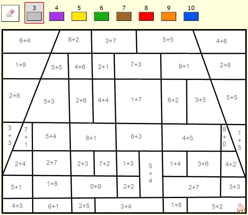 Coloriage Calcul