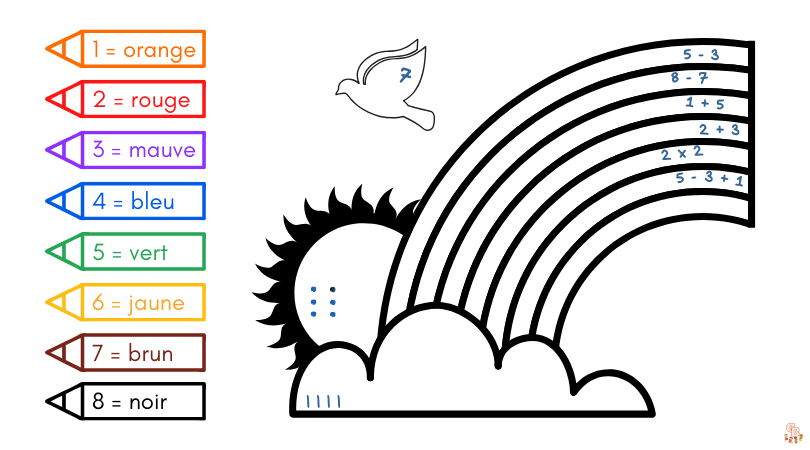 Coloriage Calcul