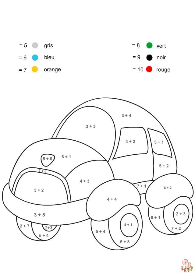 Coloriage Calcul