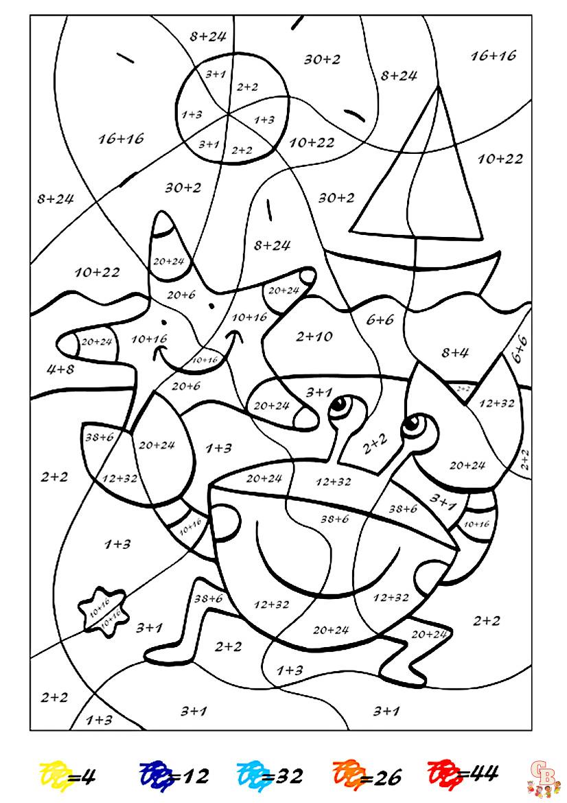 Coloriage Calcul