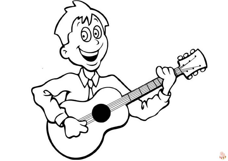 Coloriage Chanteur