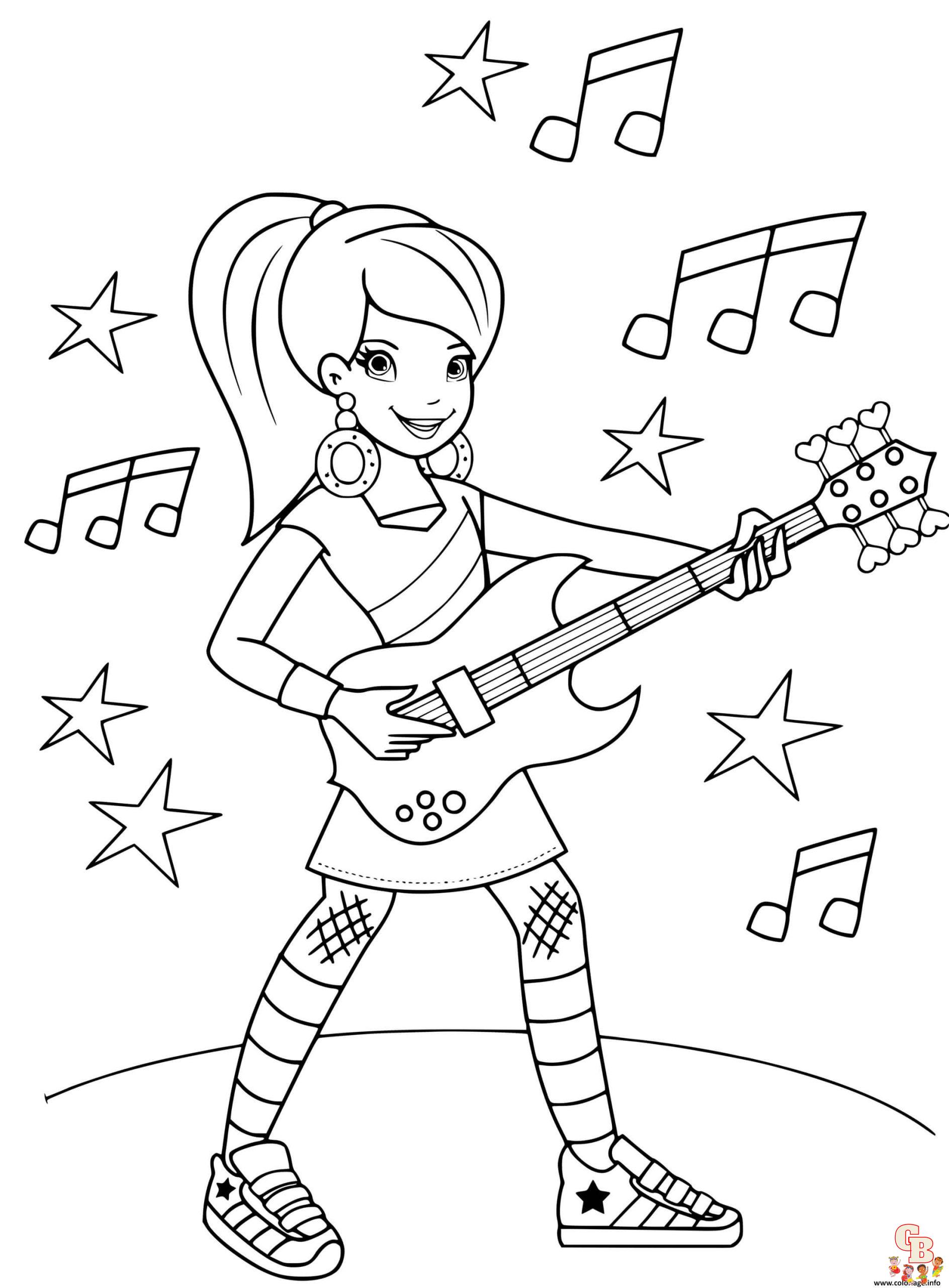 Coloriage Chanteur