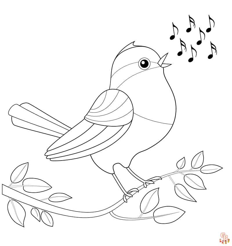 Coloriage Chanteur