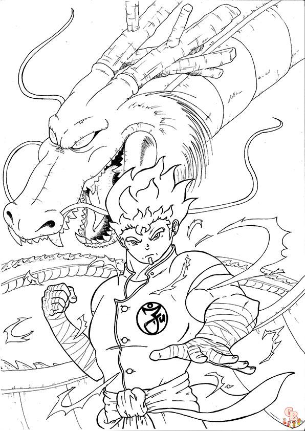 Coloriage Chasseur de dragons