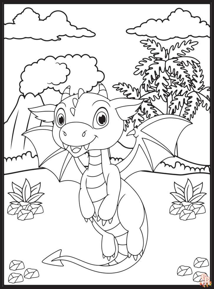 Coloriage Chasseur de dragons