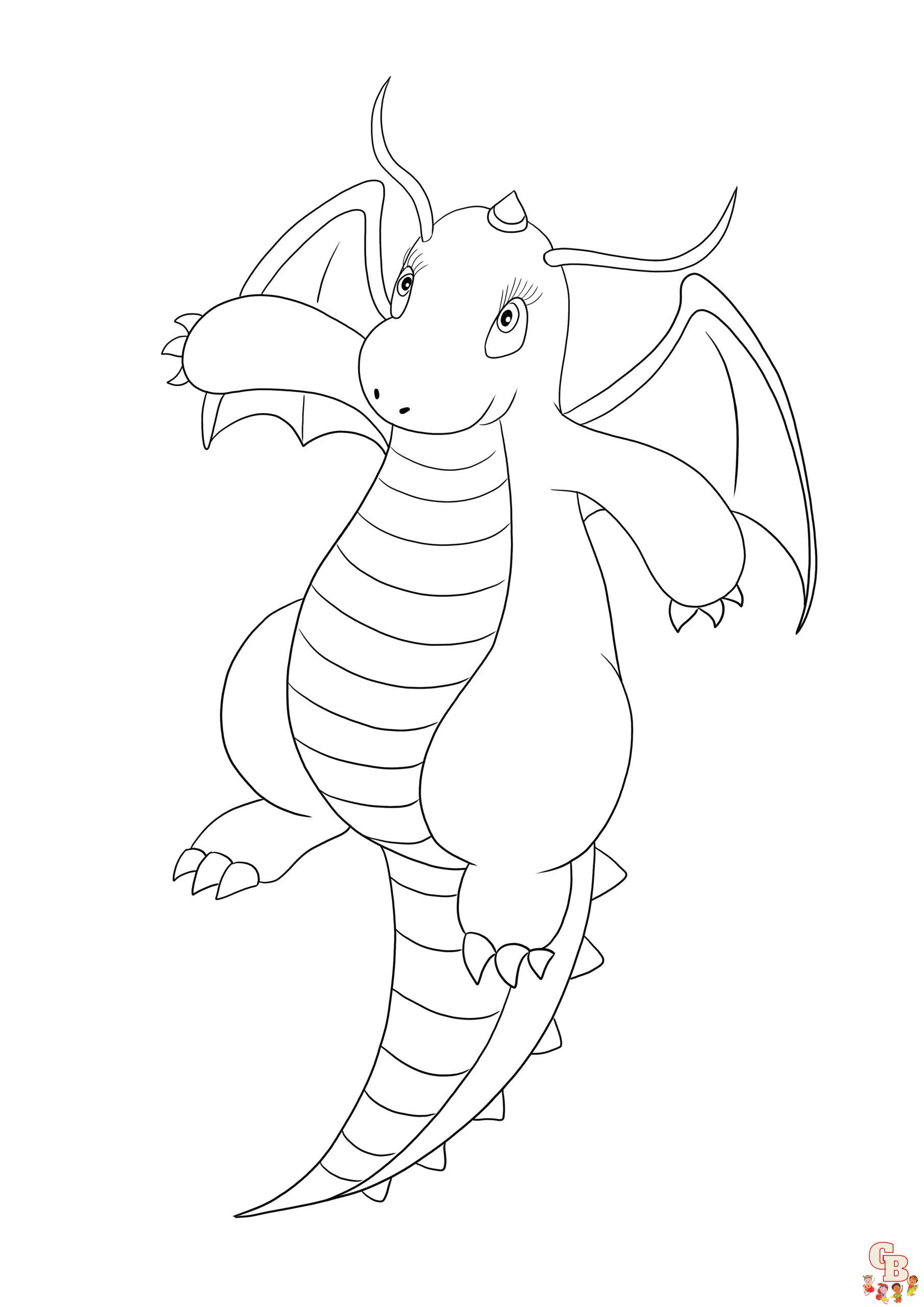 Coloriage Chasseur de dragons