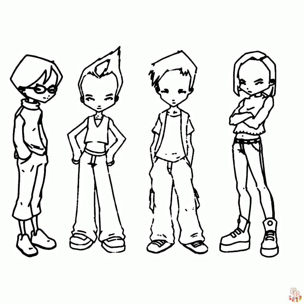 Coloriage Code Lyoko