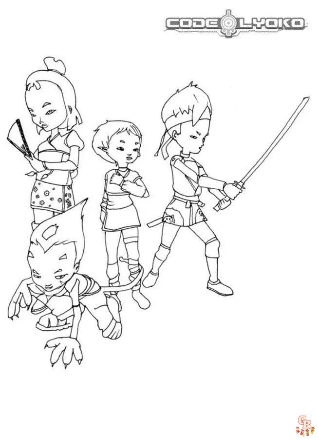 Coloriage Code Lyoko