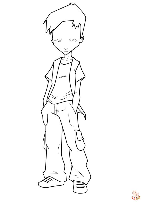 Coloriage Code Lyoko