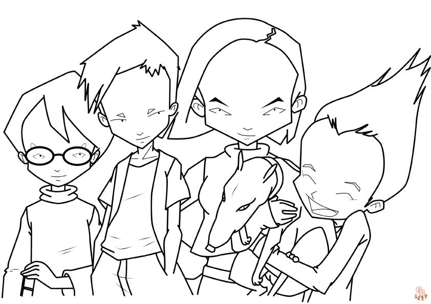 Coloriage Code Lyoko