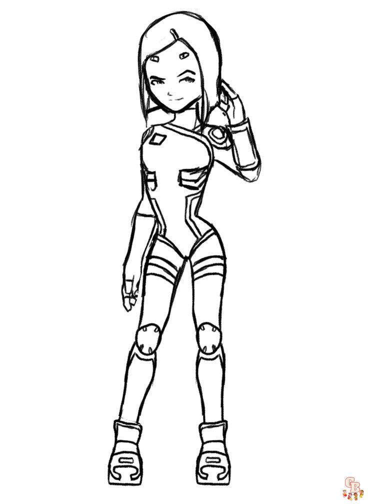 Coloriage Code Lyoko