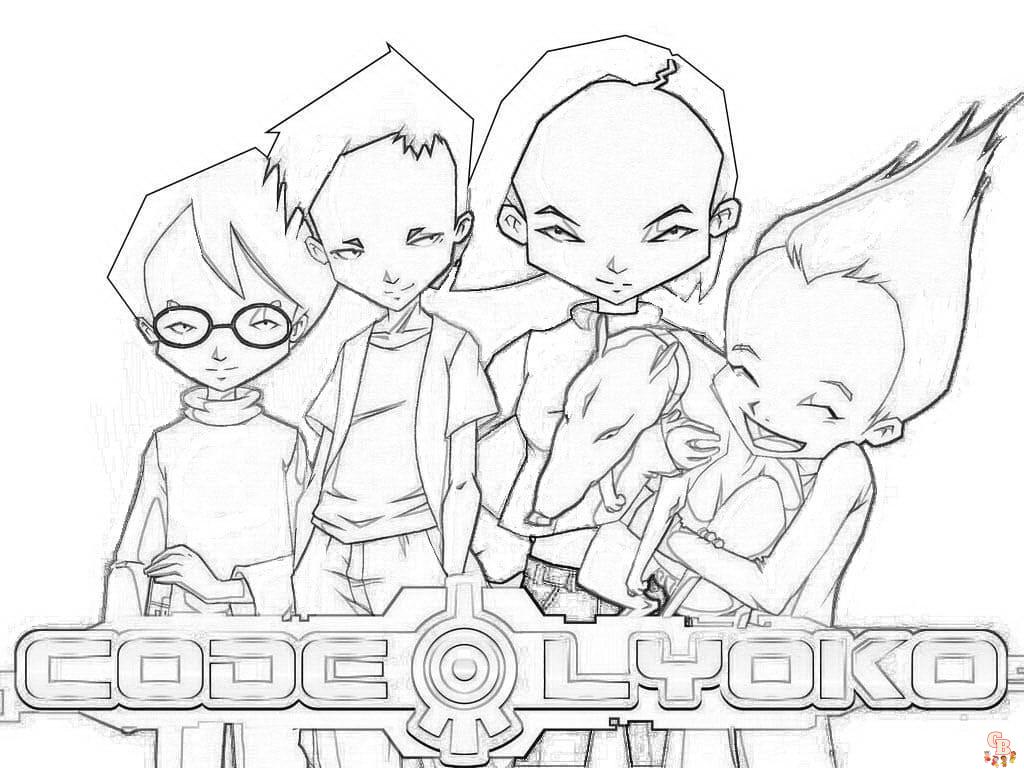 Coloriage Code Lyoko