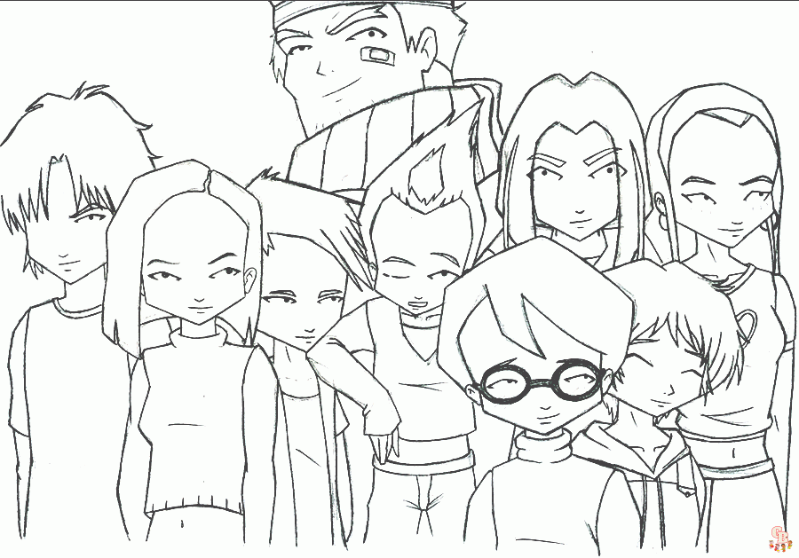 Coloriage Code Lyoko