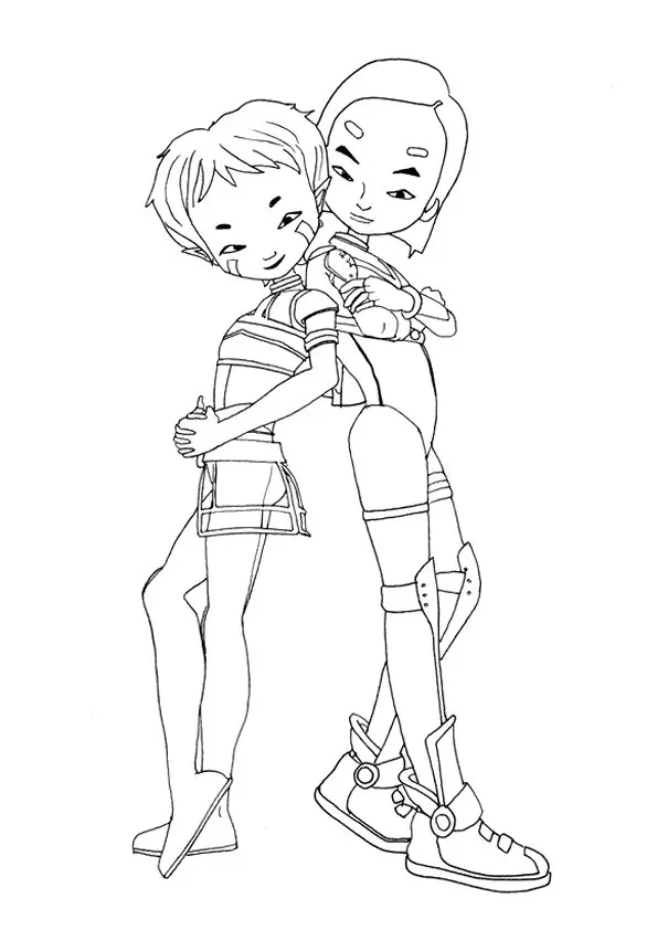 Coloriage Code Lyoko