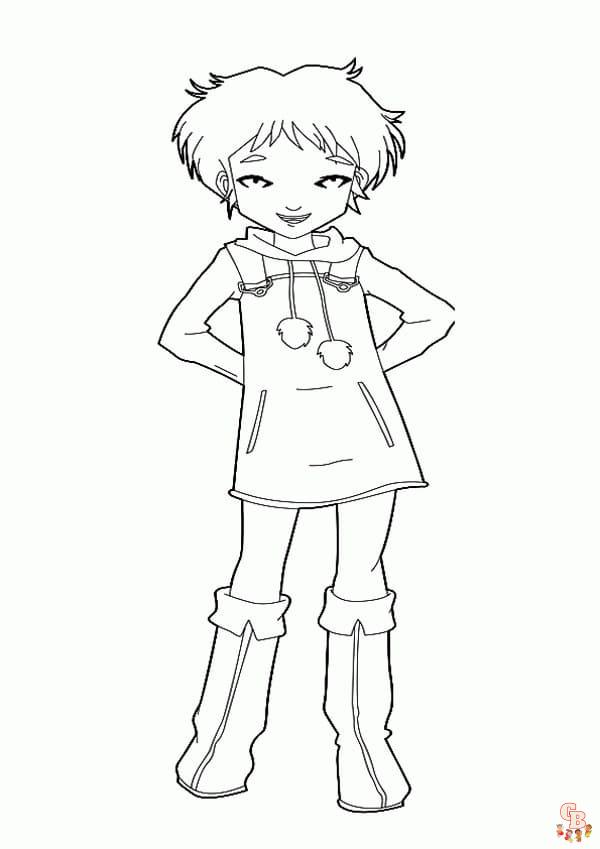 Coloriage Code Lyoko