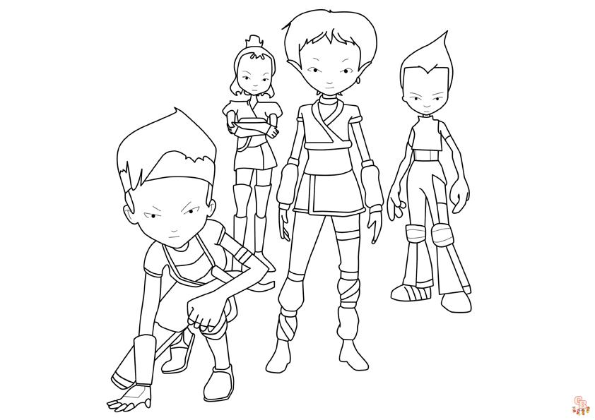 Coloriage Code Lyoko