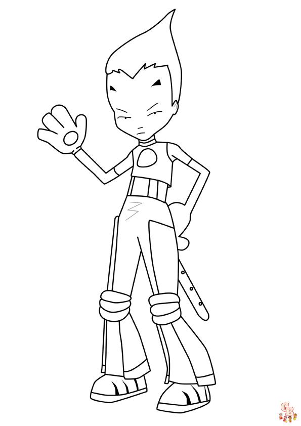 Coloriage Code Lyoko