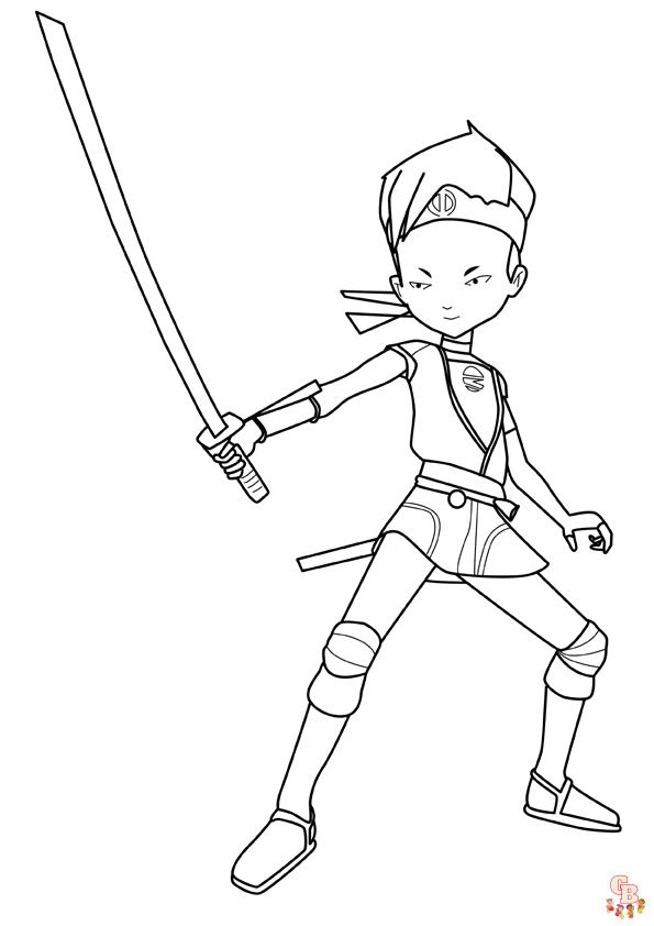 Coloriage Code Lyoko