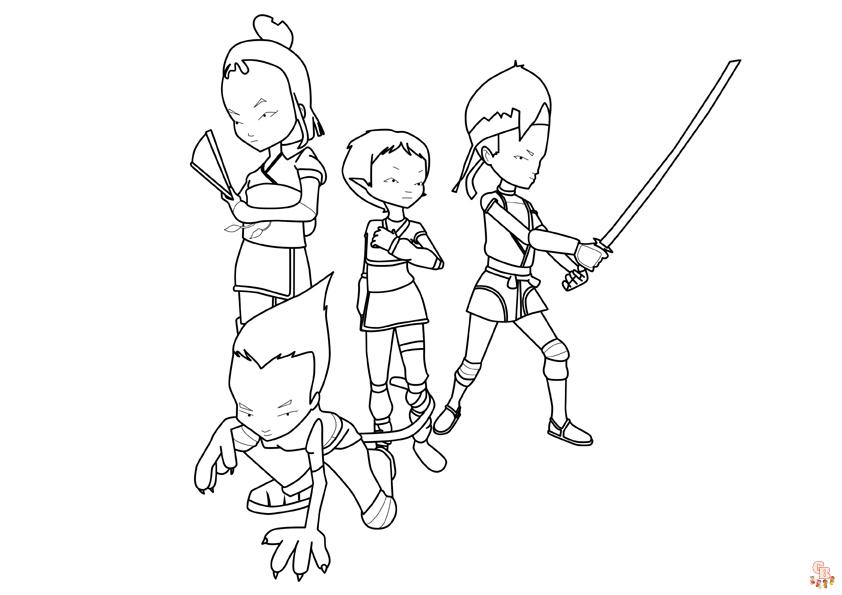 Coloriage Code Lyoko