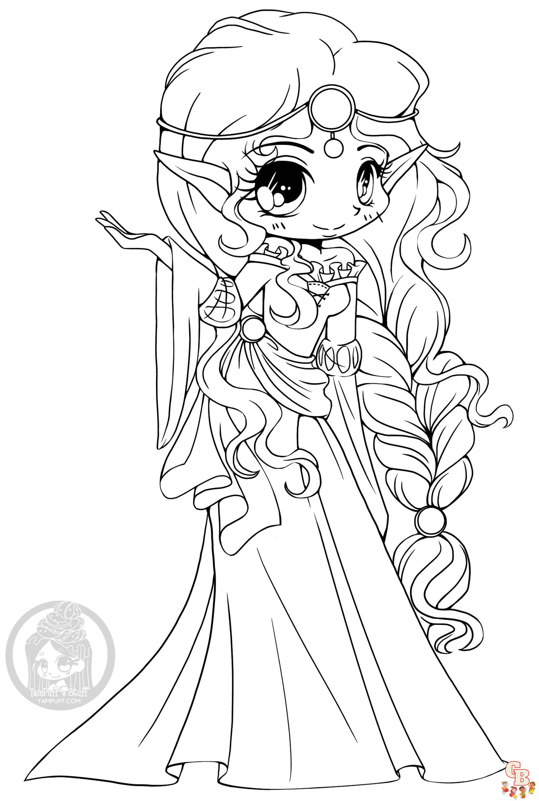 Coloriage Elfe