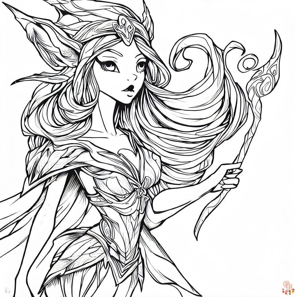 Coloriage Elfe