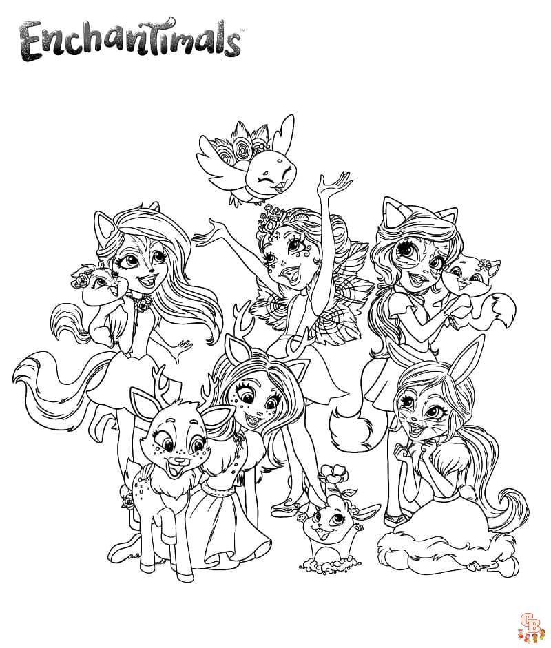 Coloriage Enchantimals