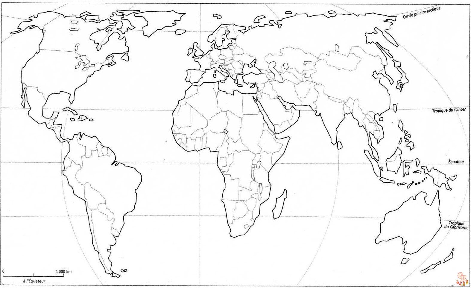 Coloriage Equateur