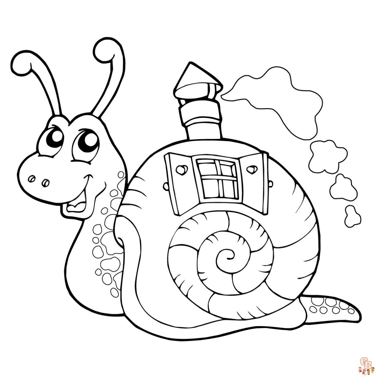 Coloriage Escargots