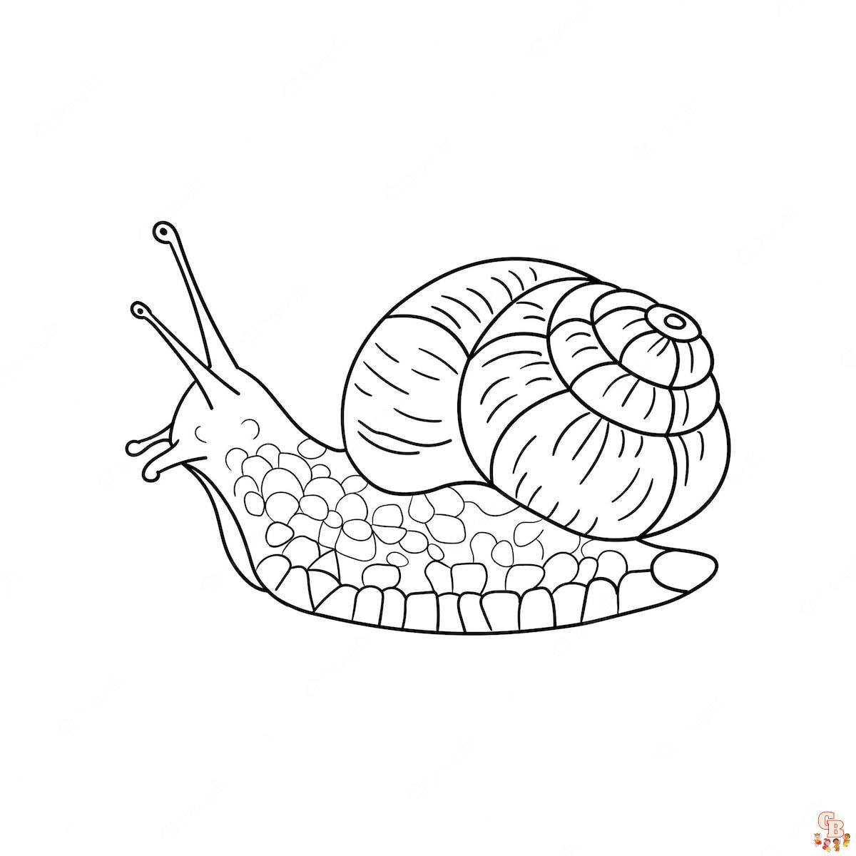 Coloriage Escargots