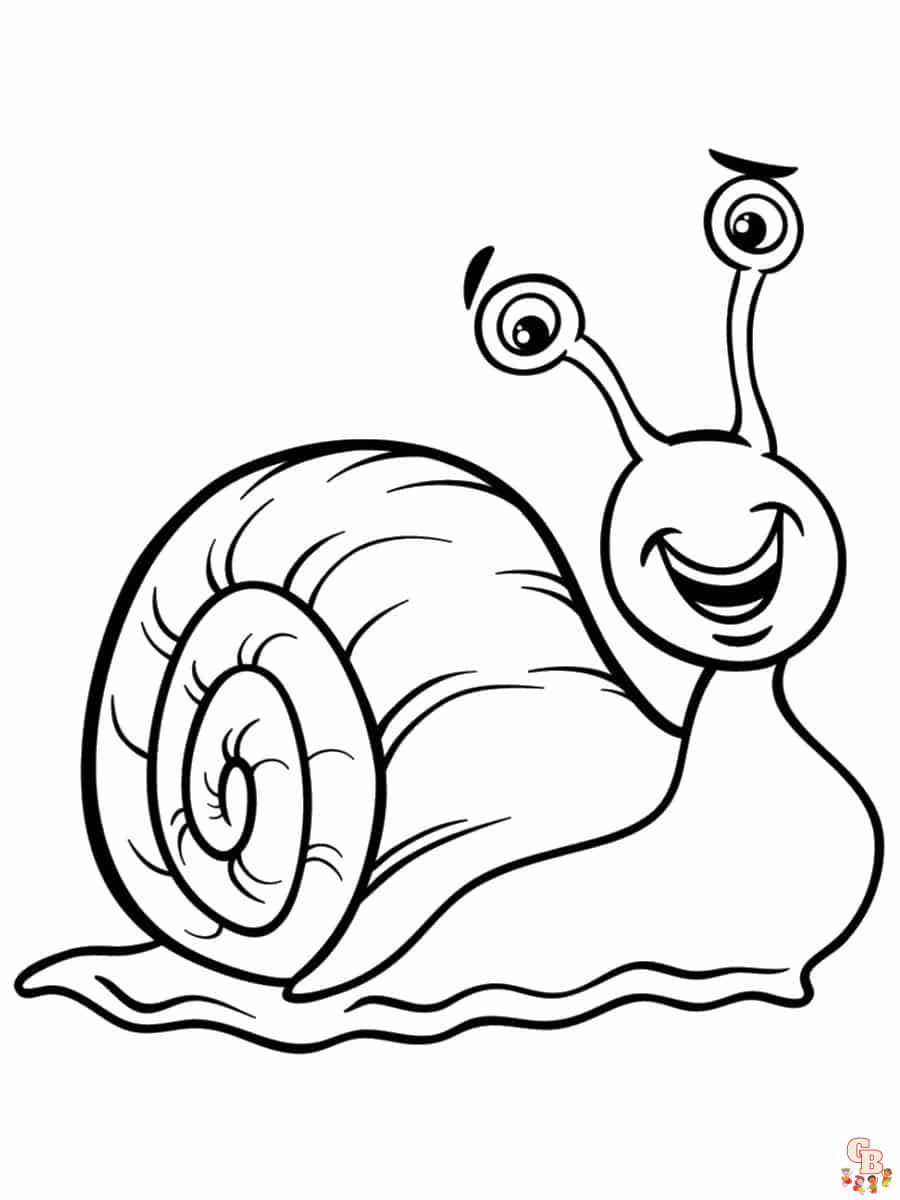 Coloriage Escargots