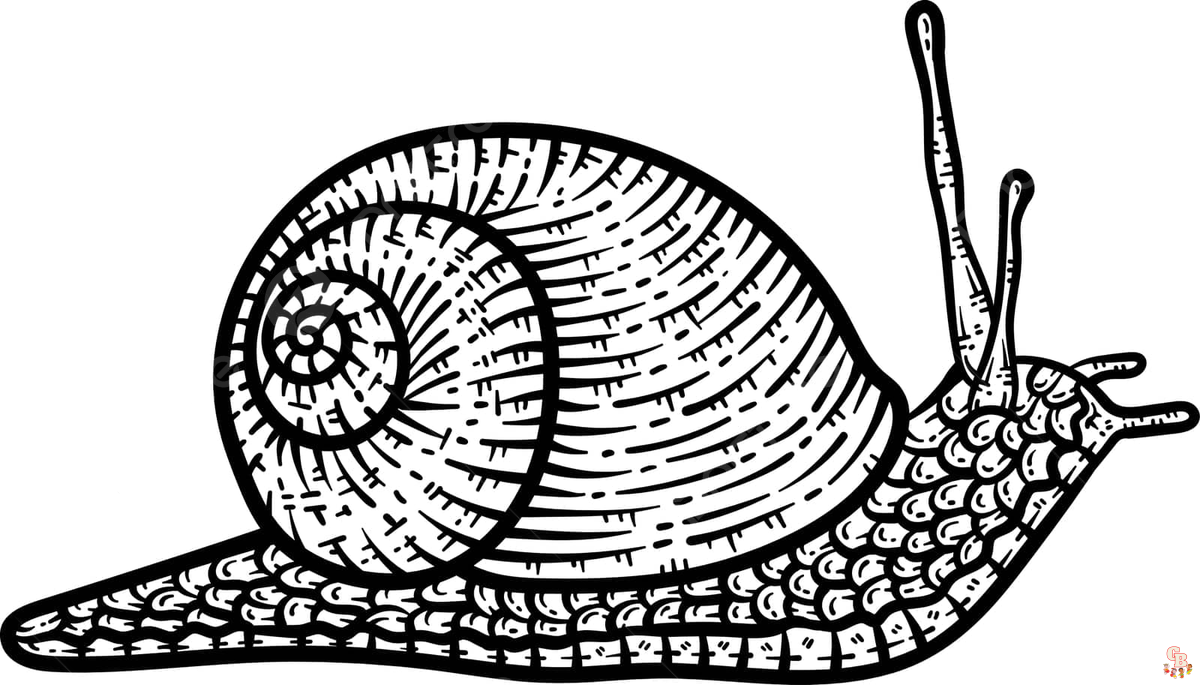 Coloriage Escargots