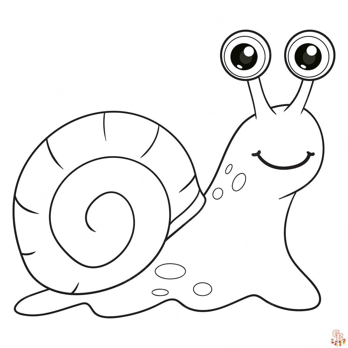 Coloriage Escargots