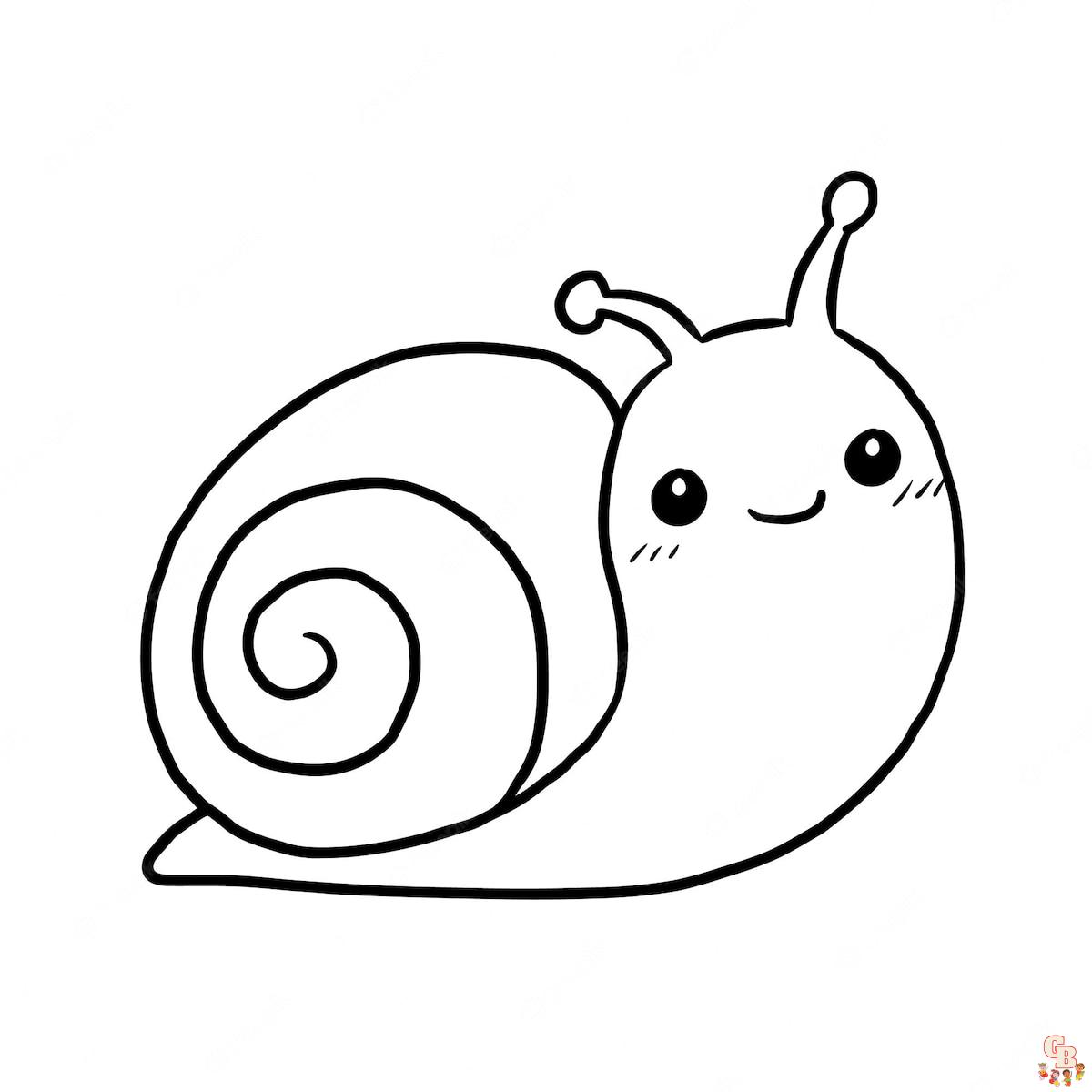 Coloriage Escargots