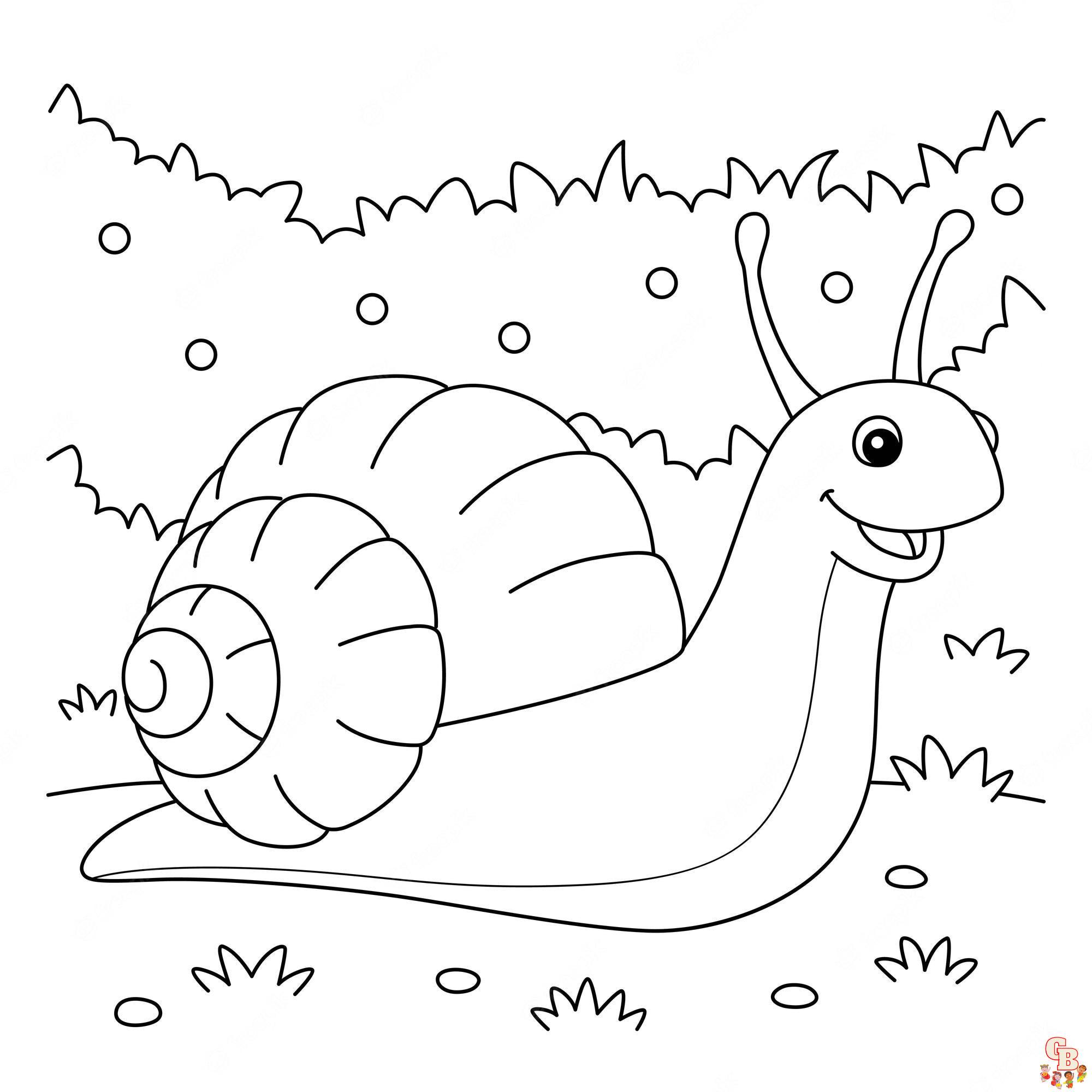 Coloriage Escargots