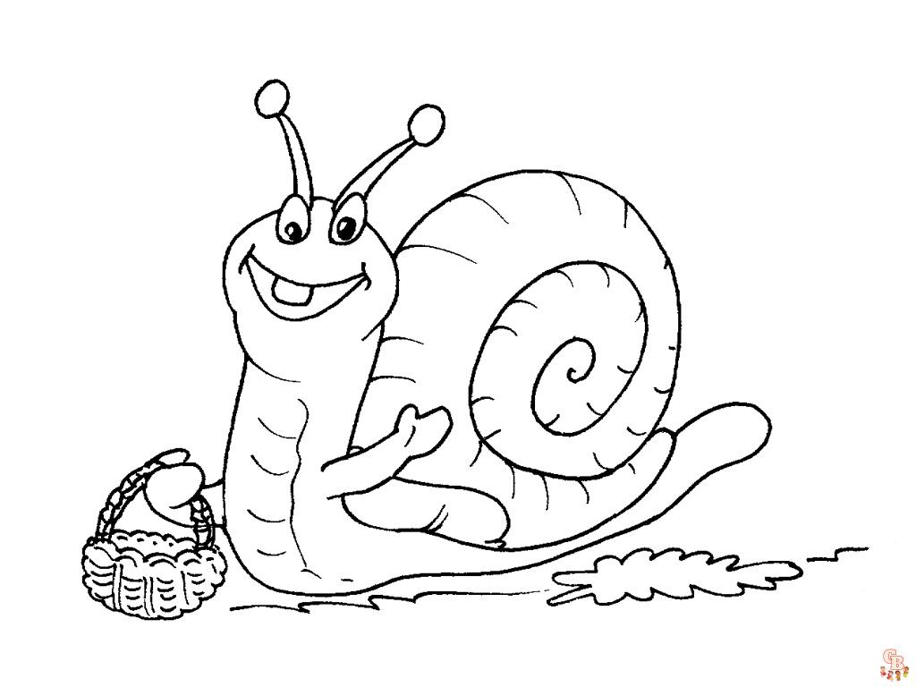 Coloriage Escargots