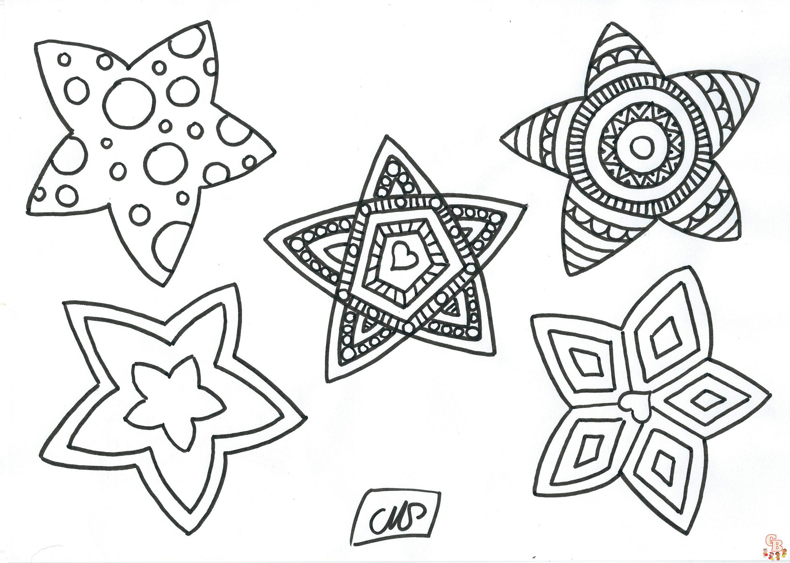 Coloriage Etoiles