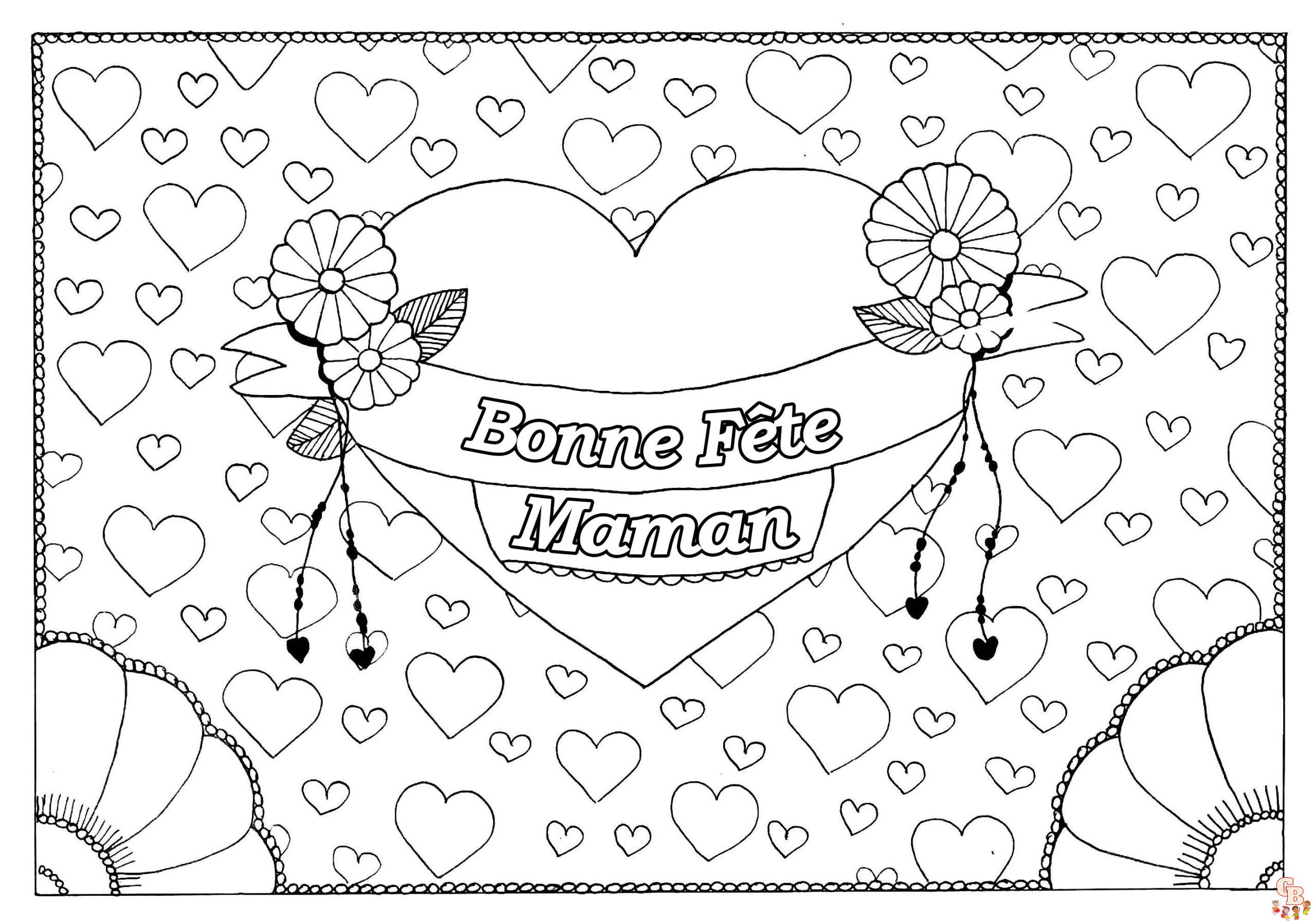 Coloriage Fete des meres