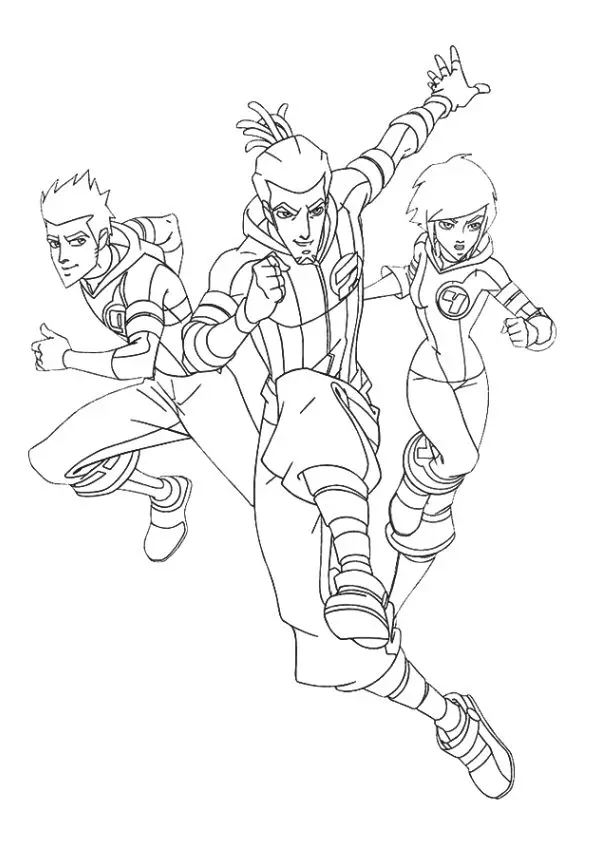 Coloriage Galactik Football