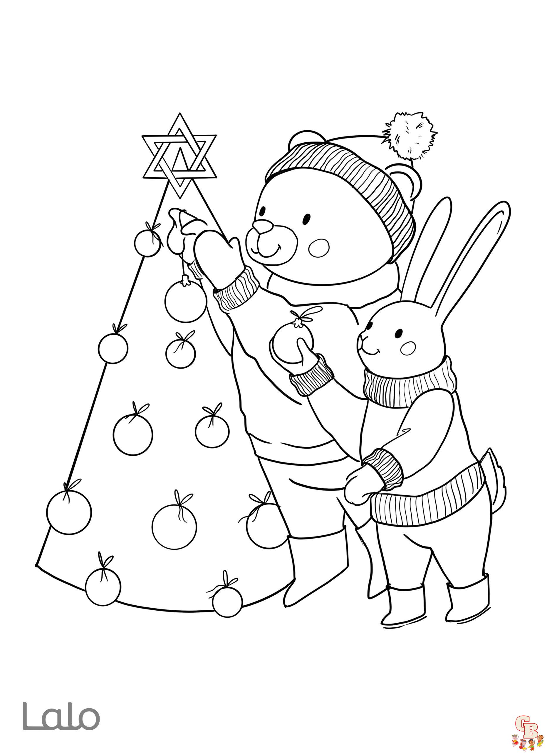 Coloriage Hanukkah