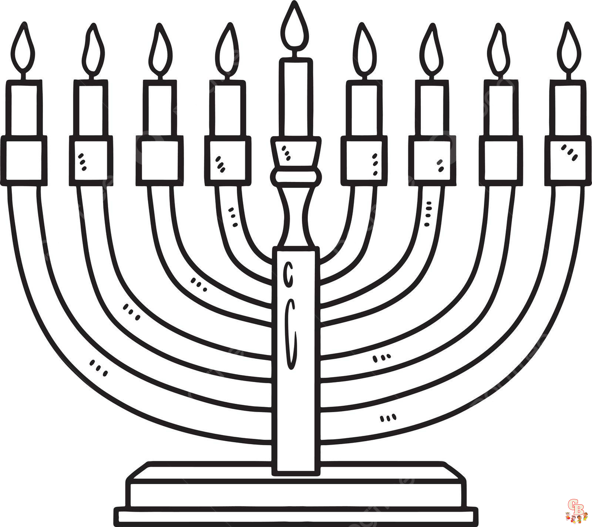 Coloriage Hanukkah