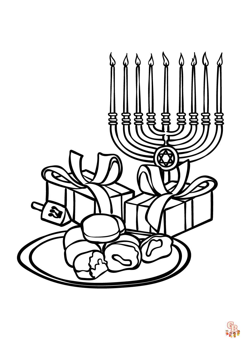 Coloriage Hanukkah