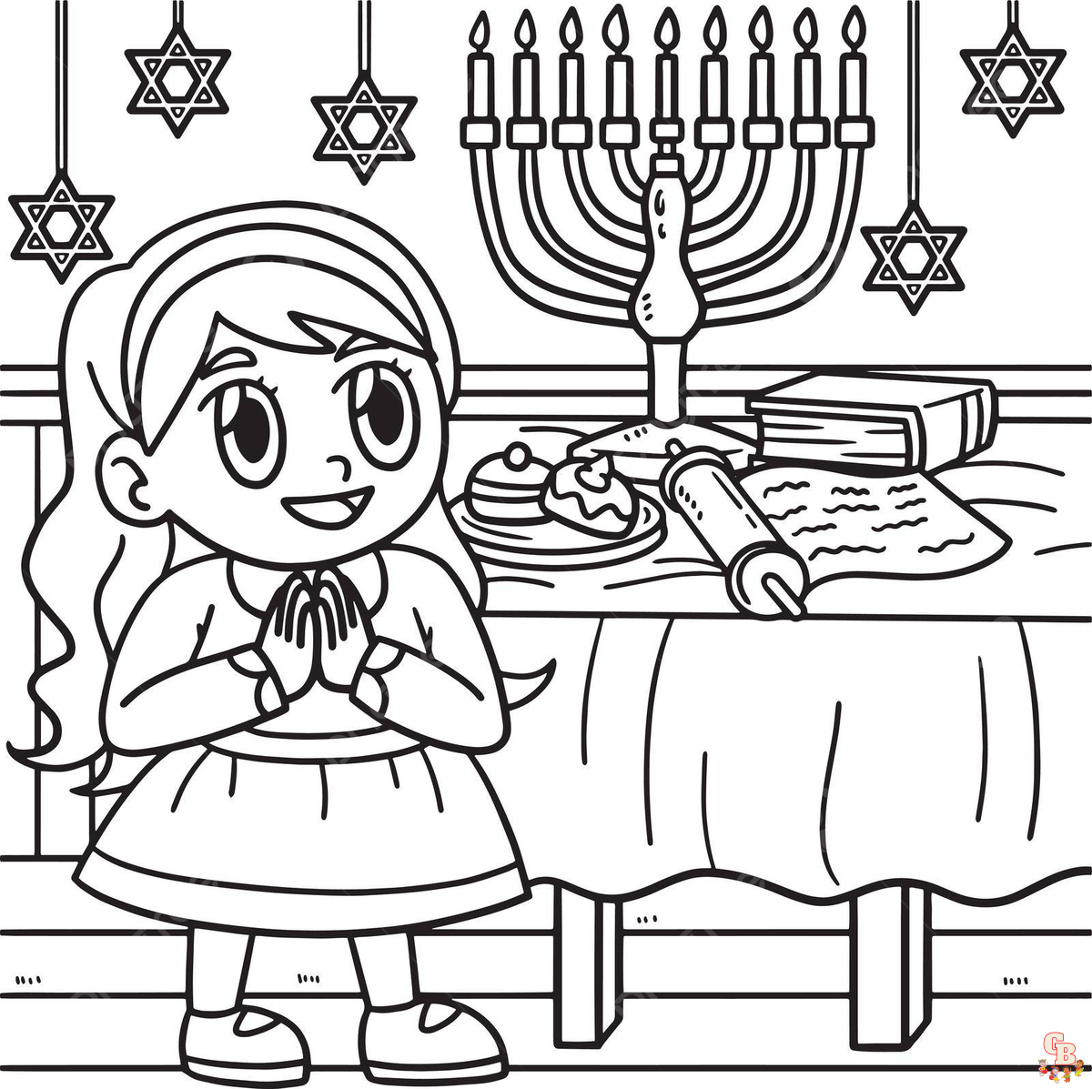 Coloriage Hanukkah