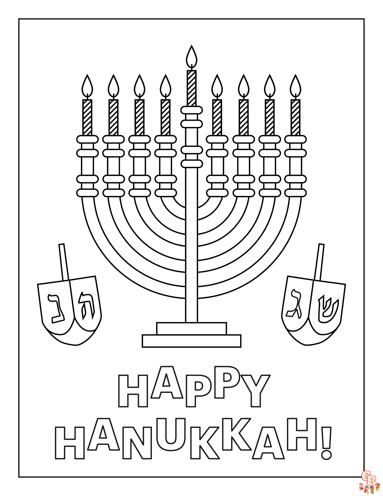 Coloriage Hanukkah